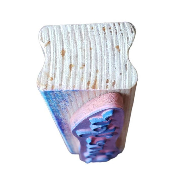 I Love You Card Making Words Cursive Craftsmart Wood Mounted Rubber Stamp - Picture 7 of 7